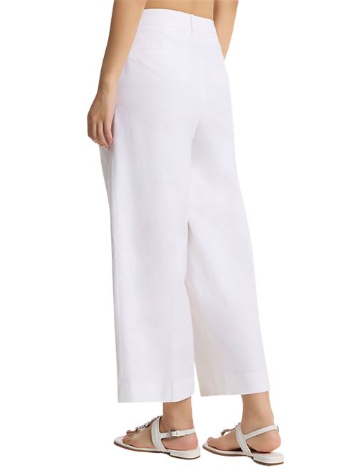 Pantaloni in misto lino con pinces Michael Kors | MS630ZUKPY100